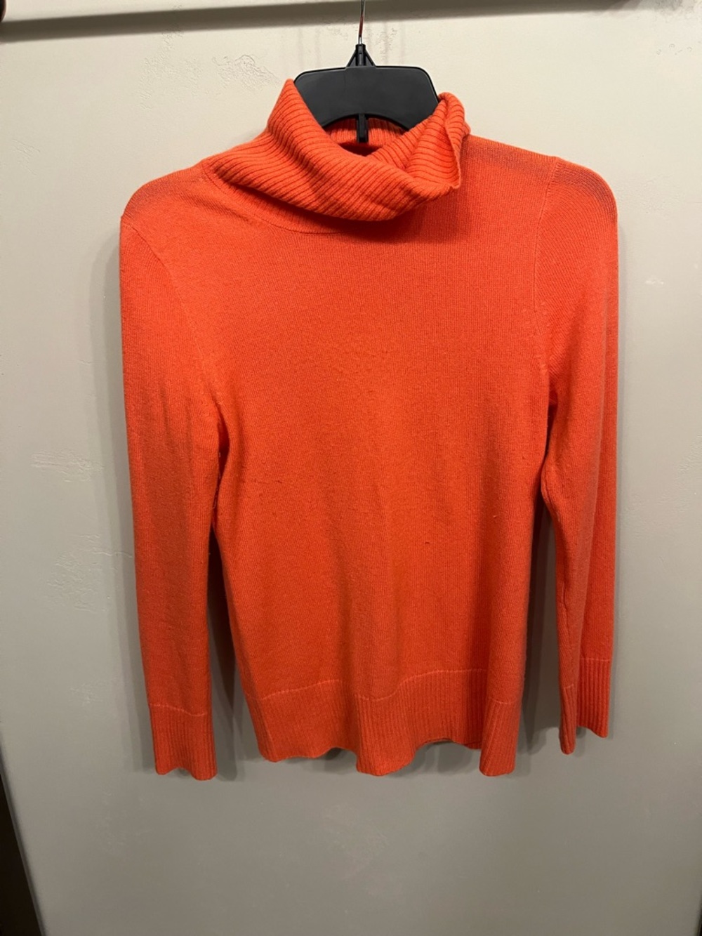 J. Crew Cashmere Coral Turtle-Neck Sweater